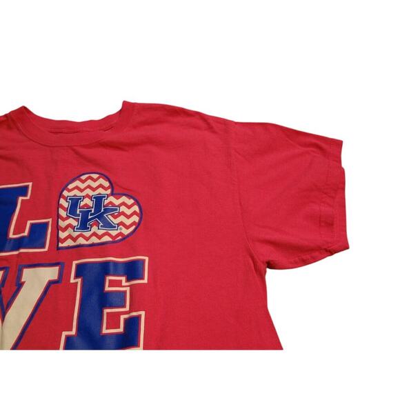 Gildan T-Shirt Unisex Large Pink NCAA UK Kentucky Wildcats Love B-Ball Pullover - Picture 5 of 8